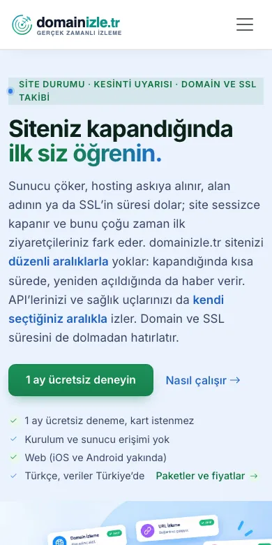 domainizle.tr telefondaki görünümü