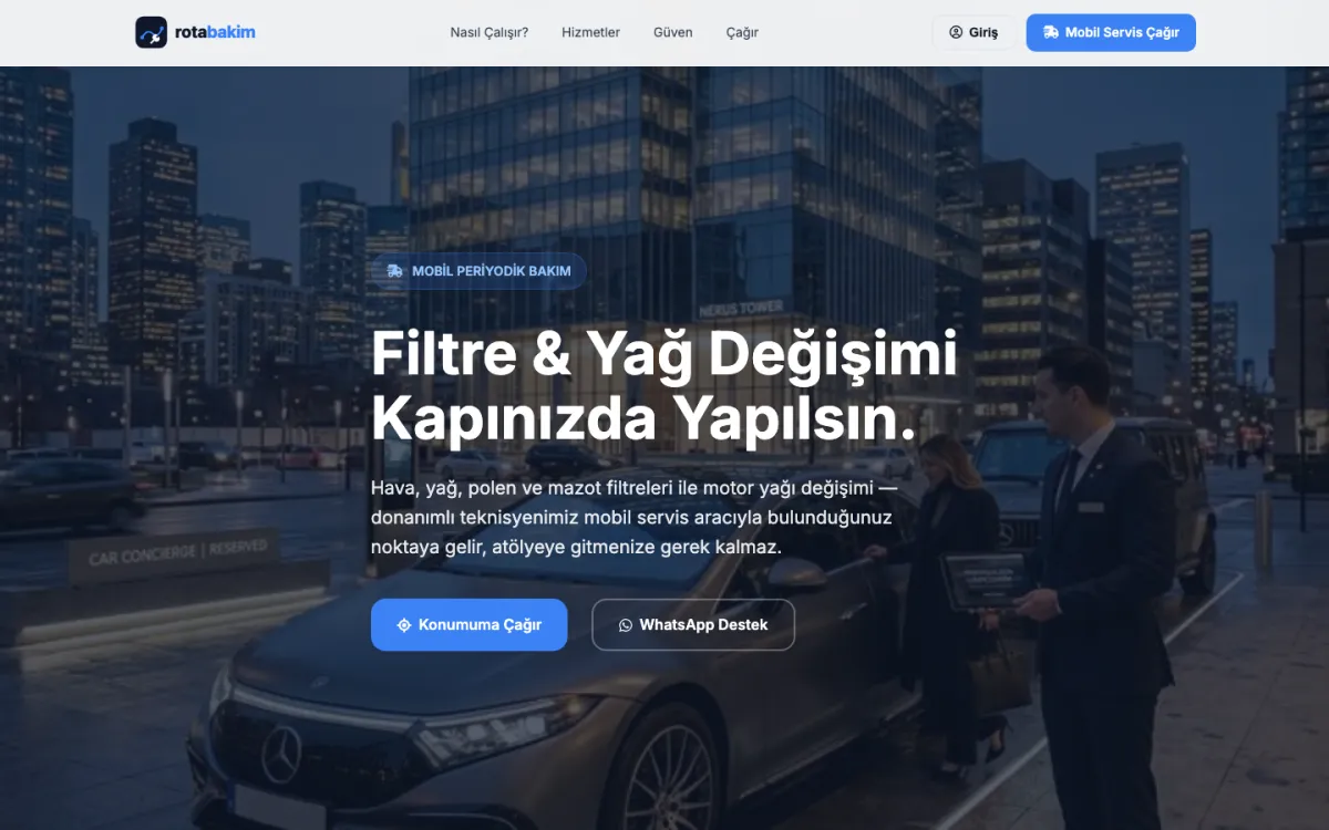 rotabakim web sitesi ekran görüntüsü